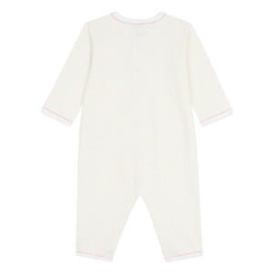 Petit Bateau - Dors Bien Bio-Baumwoll Pyjama | Weiß