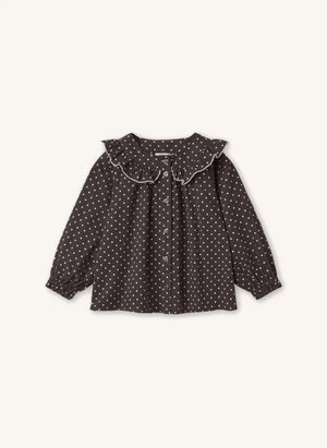 Fliink - Dolly Punktiert Bluse | Braun