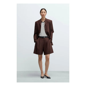 Cordera - Bermuda Schneiderhose aus Wolle | Bordeaux