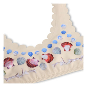 Molo - Nolina Coquillages Badeanzug aus recycelten Fasern | Ecru