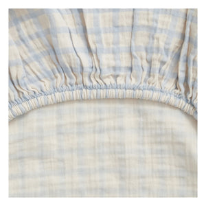 garbo&friends - Gingham Sky Wickelunterlage | Hellblau