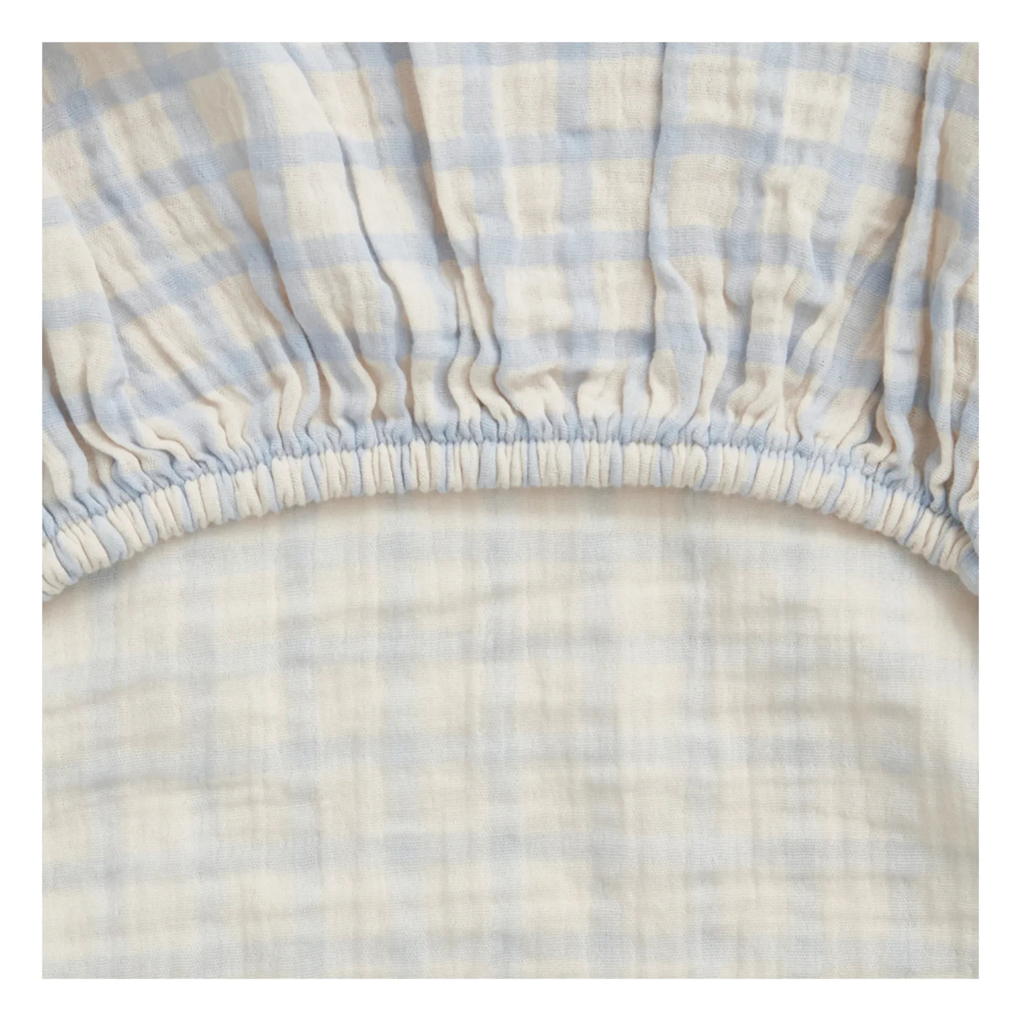 garbo&friends - Gingham Sky Wickelunterlage | Hellblau