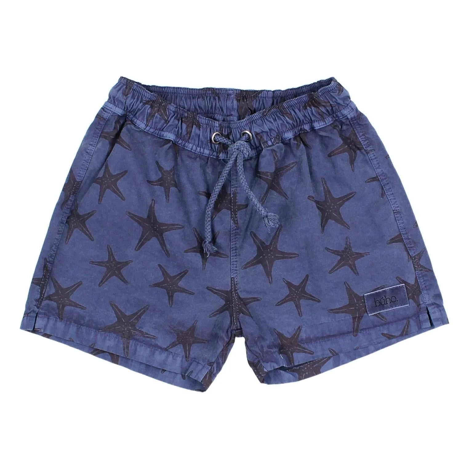 Búho - Etoiles de Mer Badehose aus Bio-Baumwollpopeline | Marineblau