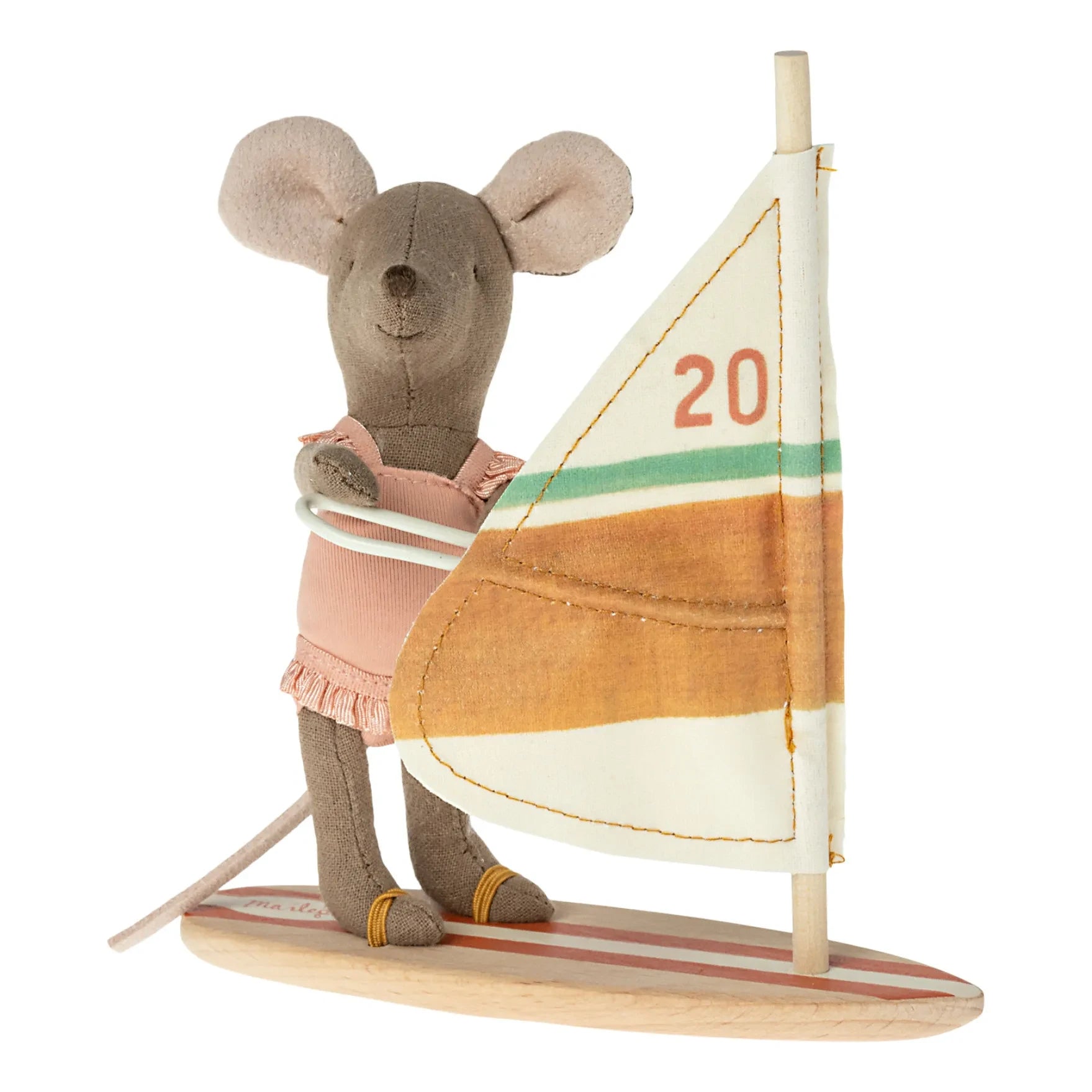 Maileg - Kleine Schwester Maus Surfer