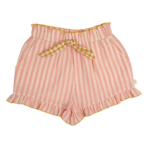 Lilinoa – Alban Gestreifte Volant-Shorts | Pink