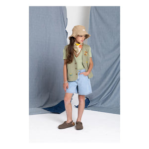 Hundred Pieces – Mara Ärmellose Jacke Stiefel | Mandelgrün