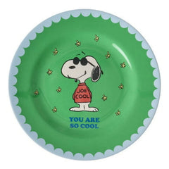 Rice - You Are So Cool Melaminteller - Rice x Snoopy | Grün