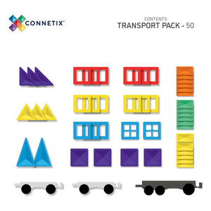 Connetix – Transportpaket – 50 Teile | Rainbow