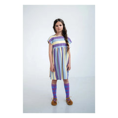 Repose AMS - Gestreiftes Bio-Baumwollkleid | Lila