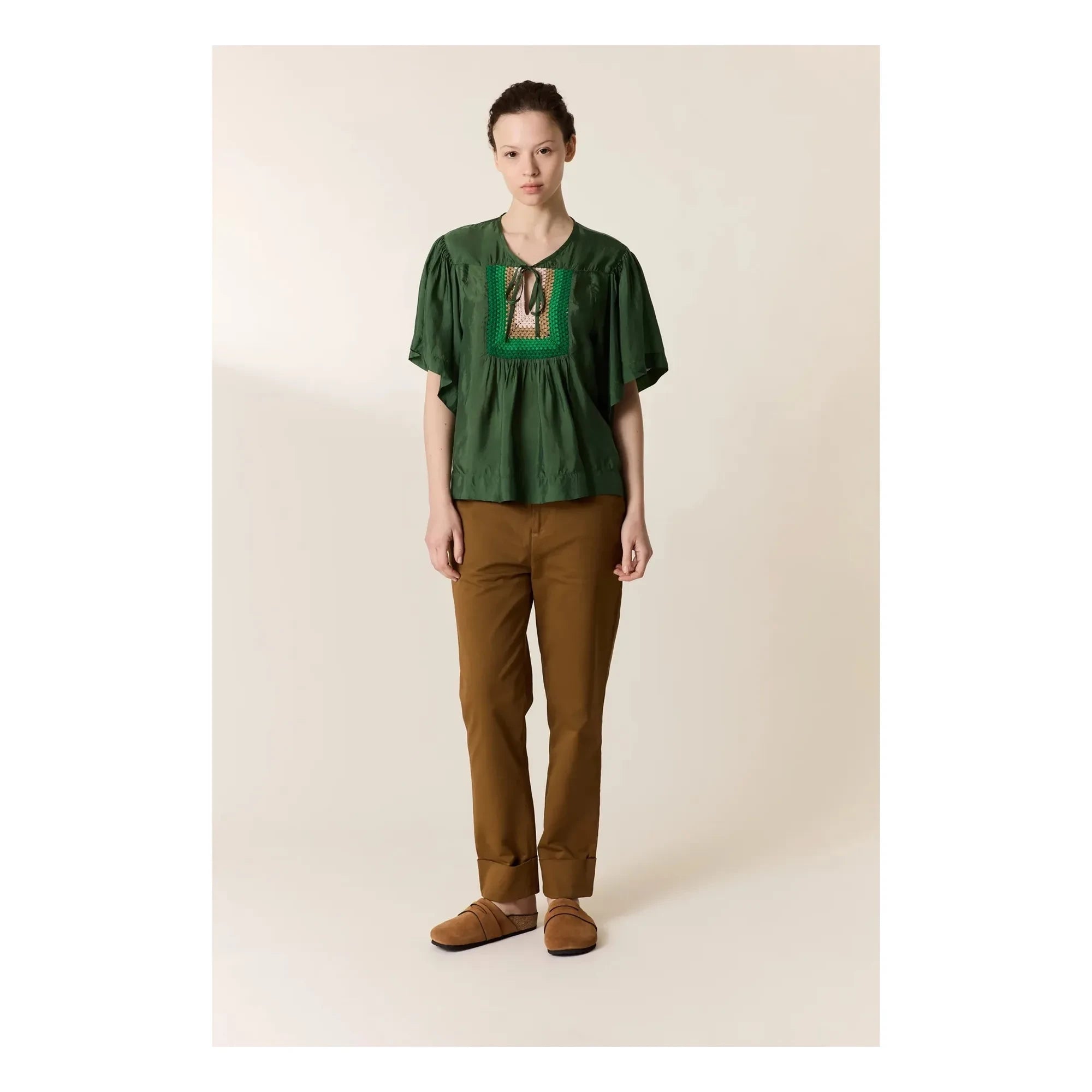 Leon & Harper - Cocto Strickbluse | Grün