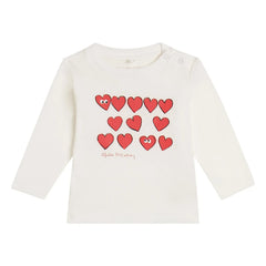 Stella McCartney Kids - Kalpler Tişörtü | Kırık Beyaz