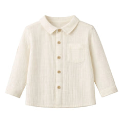 Lililotte - Constantin Bio-Baumwoll-Musselinshemd | Ecru