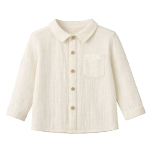 Lililotte - Constantin Bio-Baumwoll-Musselinshemd | Ecru