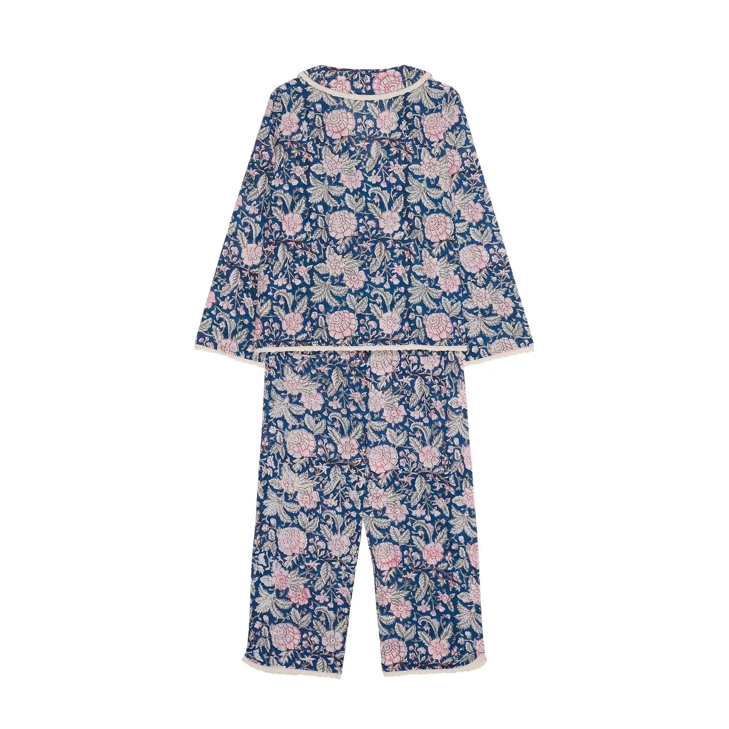 SISSEL EDELBO - Neva organik pamuk pijama | Mavi
