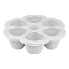 Béaba - Silikon Babykost-Form – 6 x 90 ml | Hellgrau