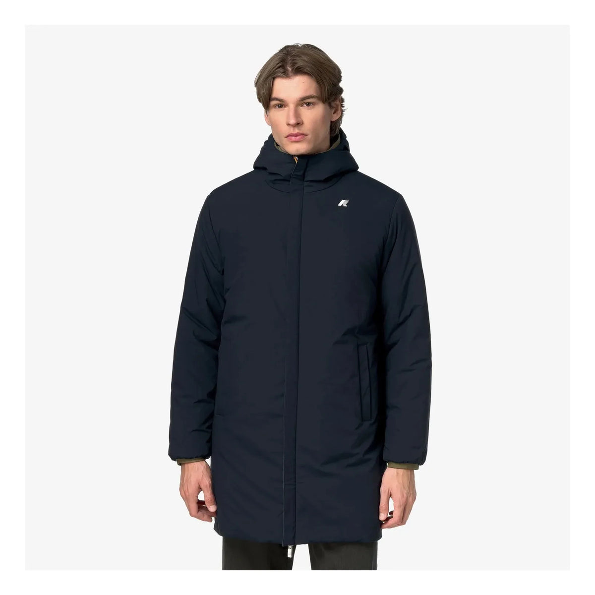 K-way - Jack St Warm Çift Taraflı Ceket | Haki