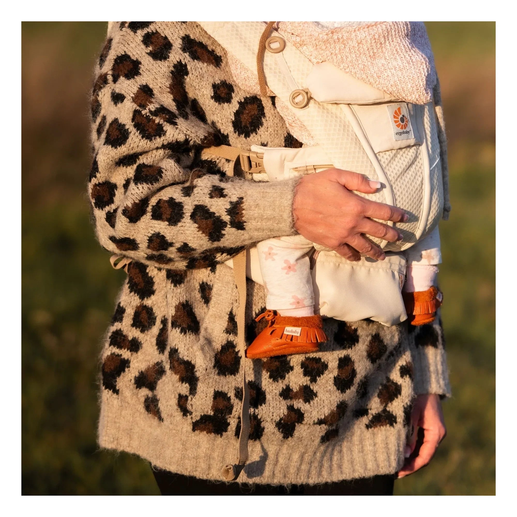 Baobaby - Fransen-Knoten-Hausschuhe | Orange