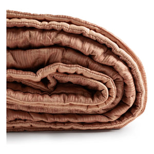 Le Monde Sauvage - Ritournelle Seiden-Tagesdecke | Blush