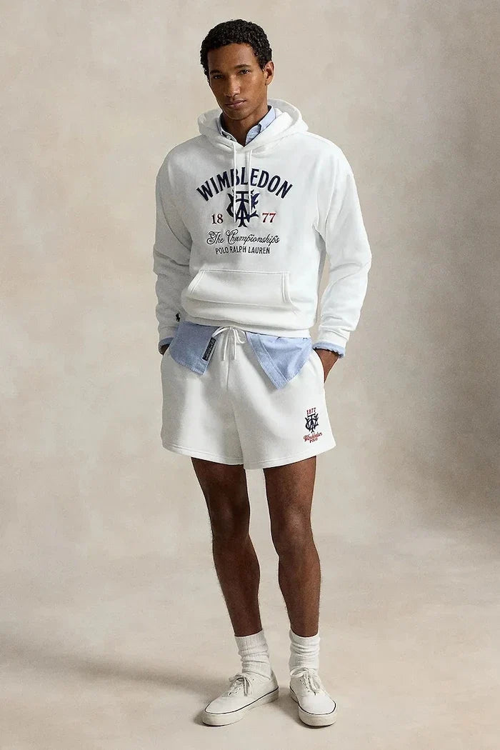 Polo Ralph Lauren kapüşonlu erkek pamuklu sweatshirt Wimbledon