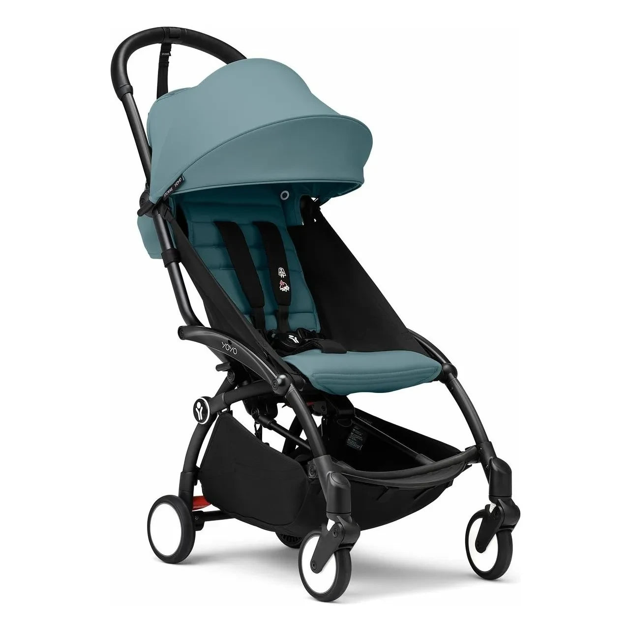 Stokke® - YOYO³ 6+ Kinderwagen schwarzer Rahmen | Aqua