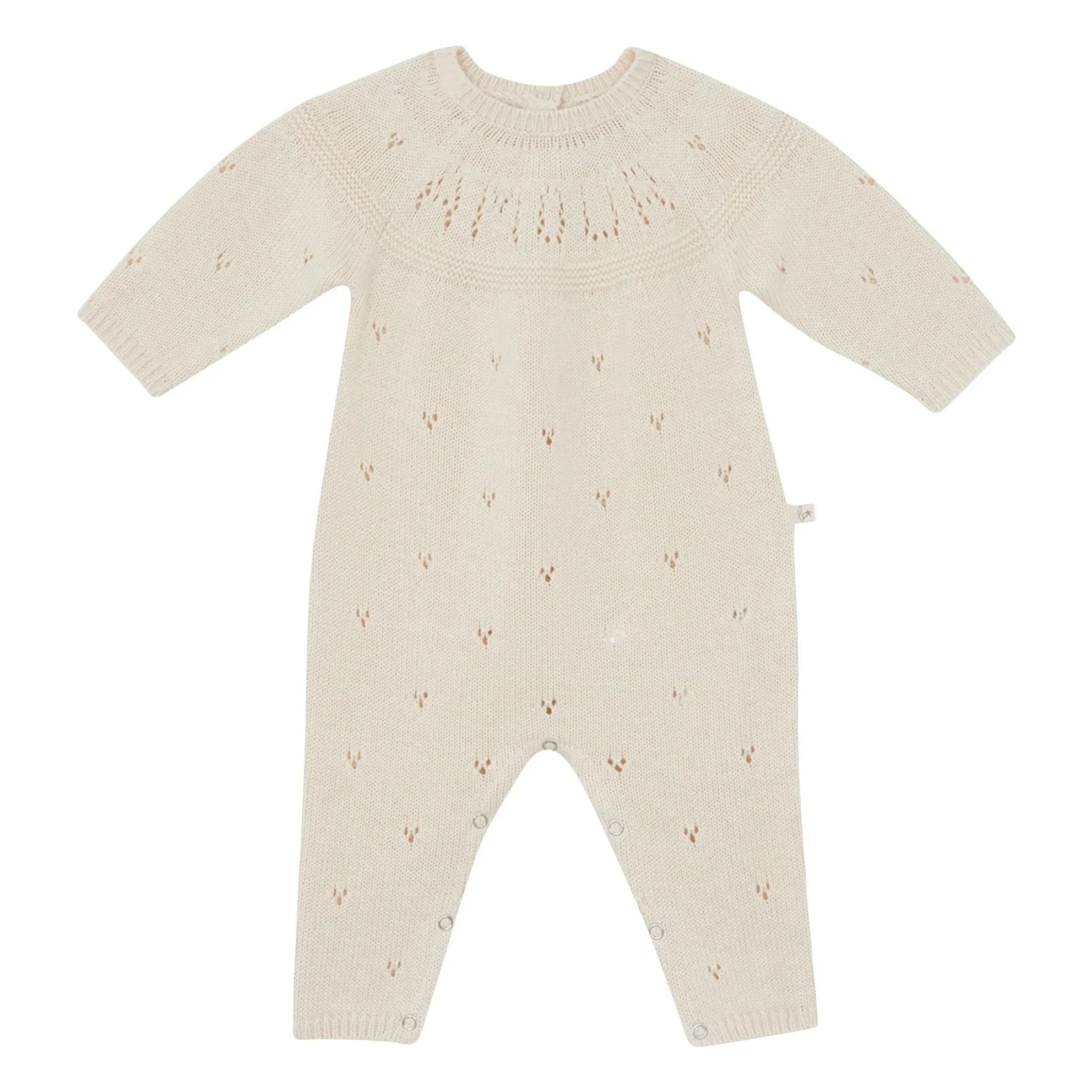 Bonton - Lalaland Merino-Woll-Strampler | Ecru