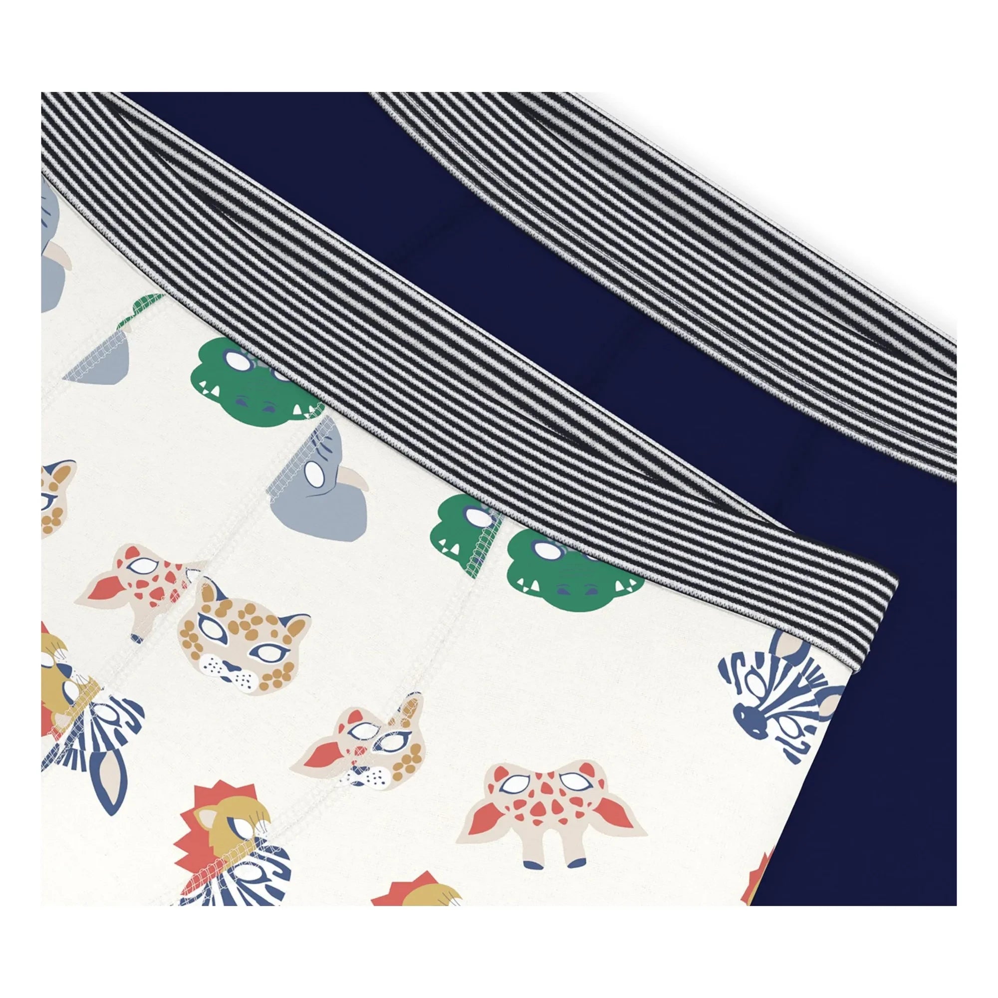 Petit Bateau - Marineblau 2er-Pack Boxer-Shorts