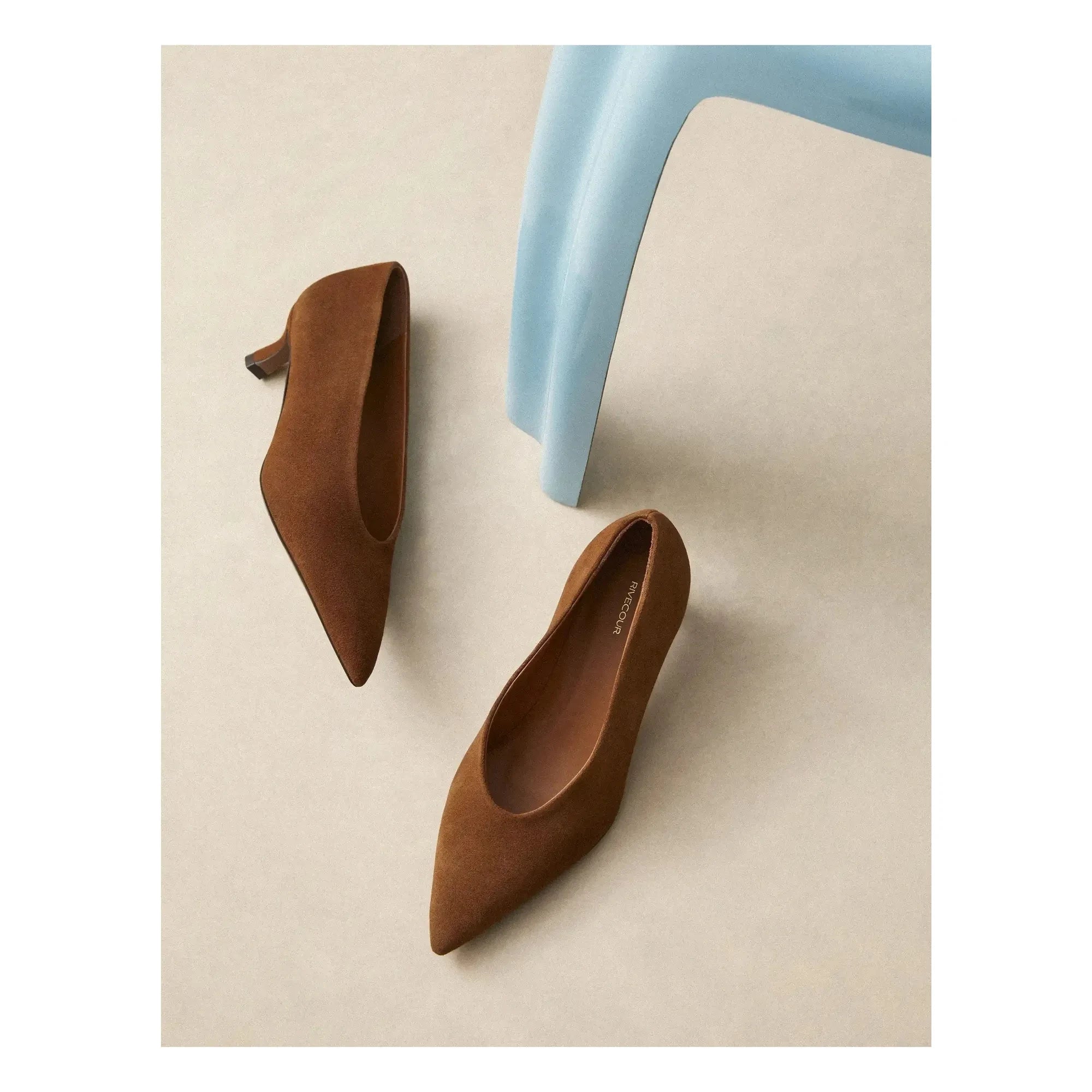 Rivecour – Schwedischer Pumps Nr. 413 | Cognac