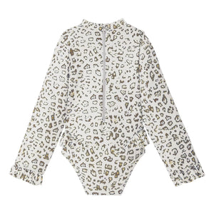 Lison Paris - Badeanzug mit UV-Schutz, Savanna Leopard | Ecru
