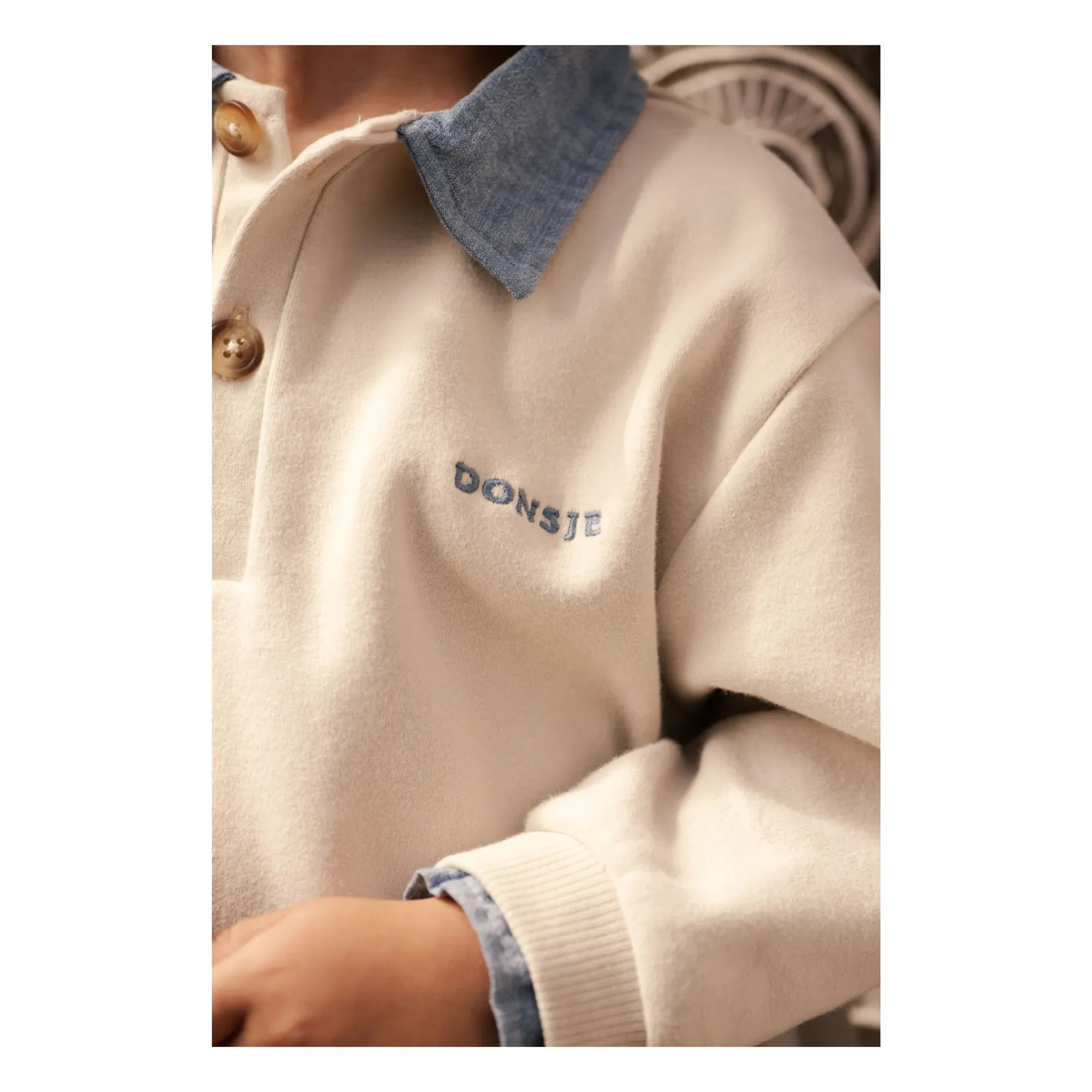 Donsje - Priem Bio-Baumwoll-Sweatshirt | Ecru