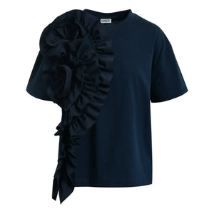 Essentiel Antwerp - Jidole Baumwoll-T-Shirt | Blau