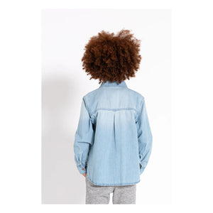 Finger in the nose - Enara Hemd | Gebleichter Denim