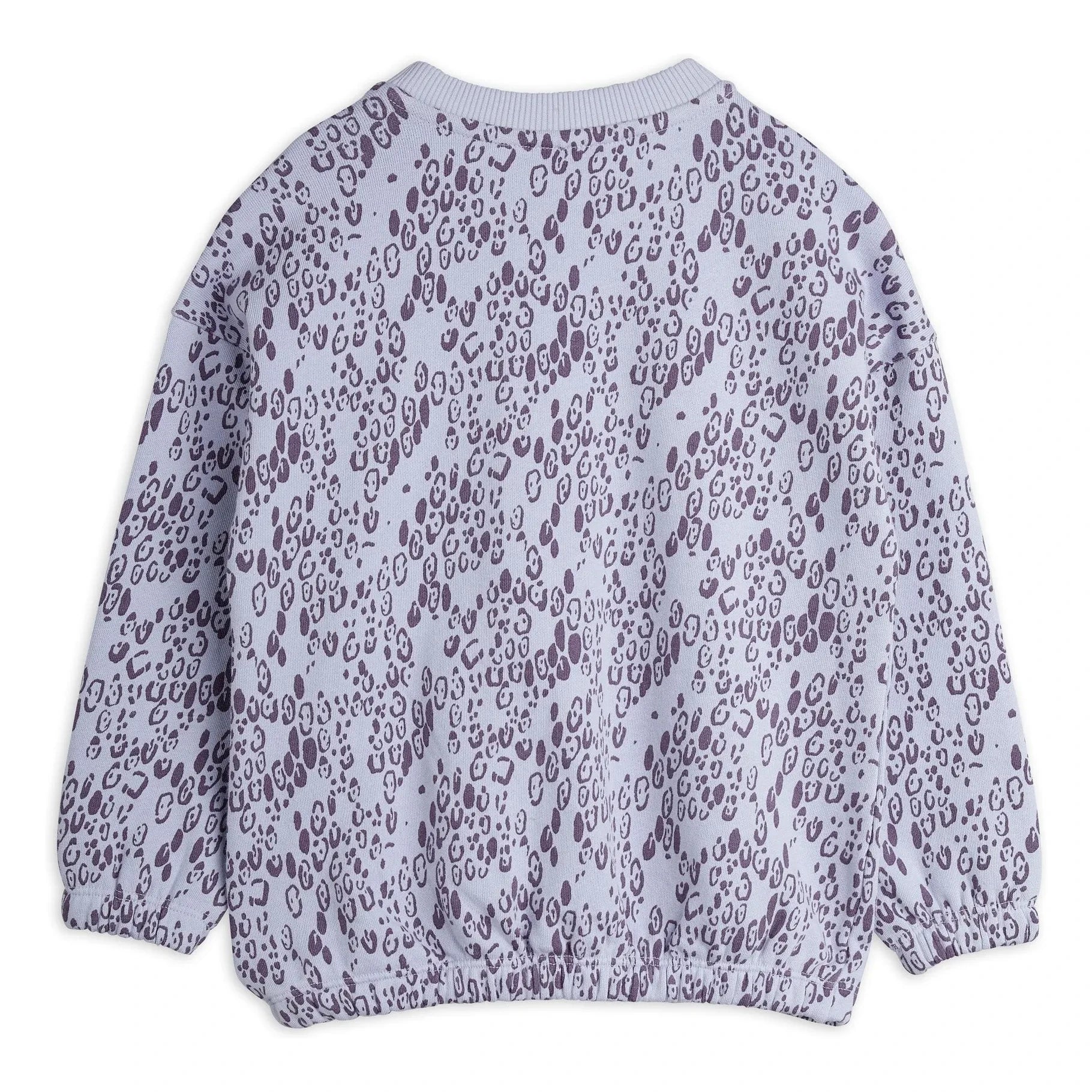 Mini Rodini - Sweatshirt aus Bio-Baumwolle mit Leopardenmuster | Lila