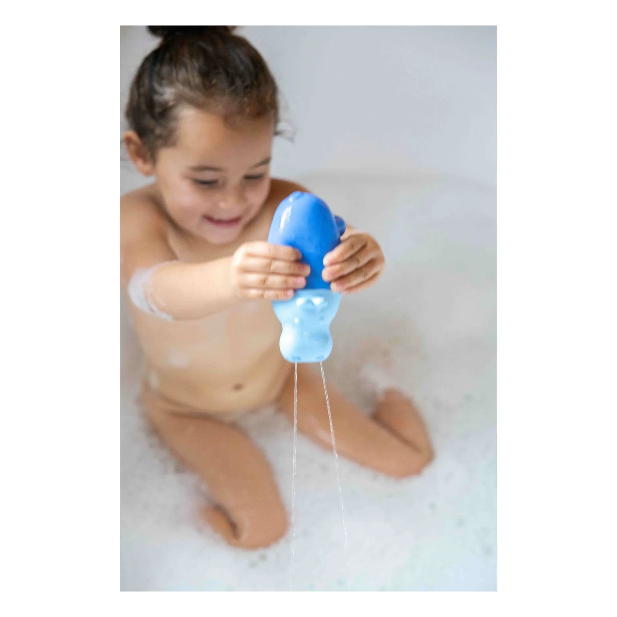 Quut - Squeezi Hippo Badewannenspielzeug | Blau