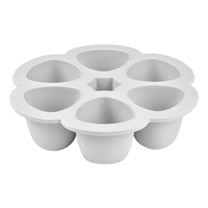 Béaba - Silikon Babykost-Form – 6 x 90 ml | Hellgrau