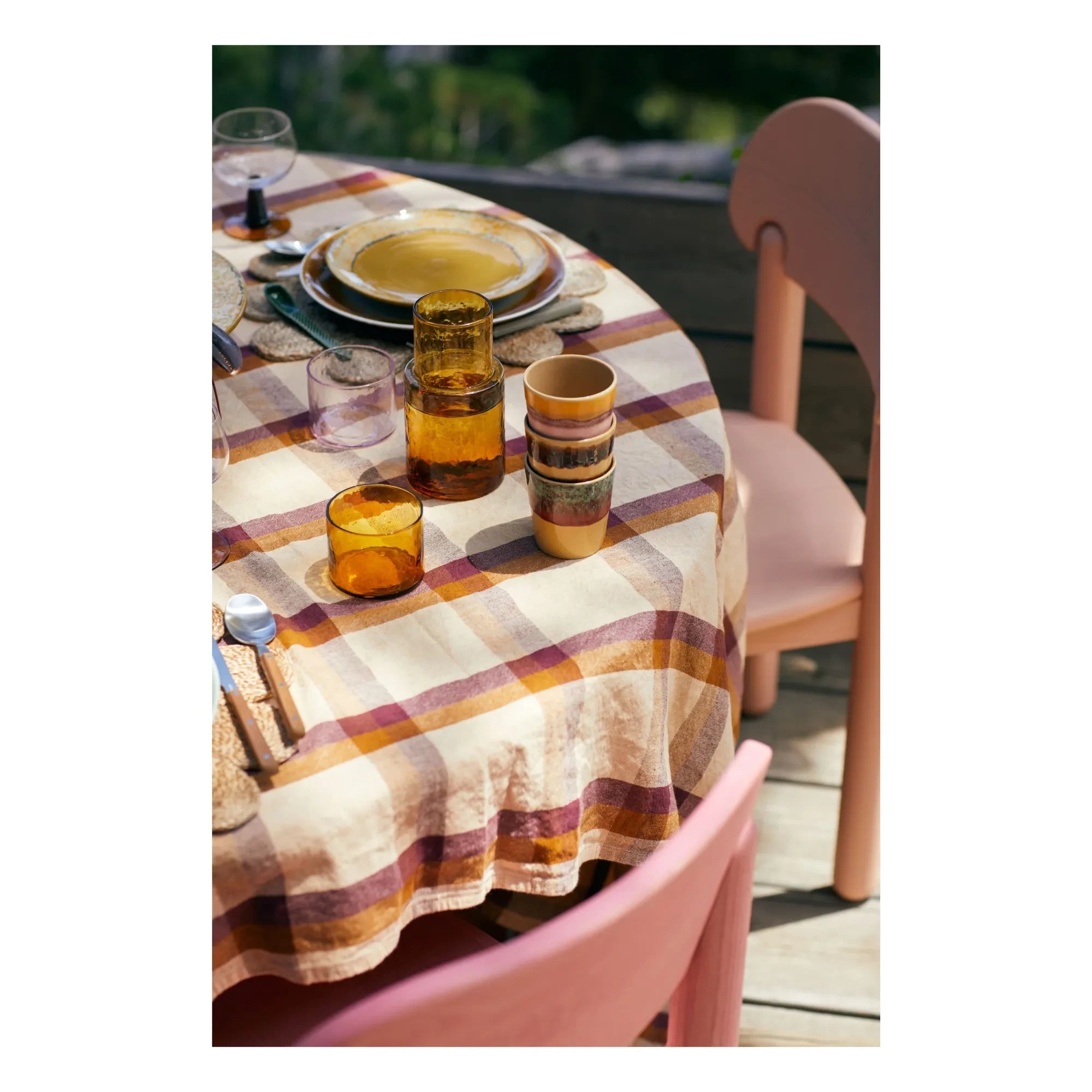 HKliving - Vida Tischdecke | Amber