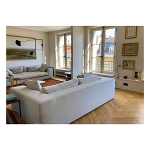 Panac Edition - Bellechasse 4-Sitzer Sofa aus gebürstetem Samt - 275 cm | Anthrazit