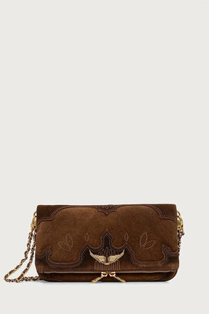 Kadın süet crossbody çanta