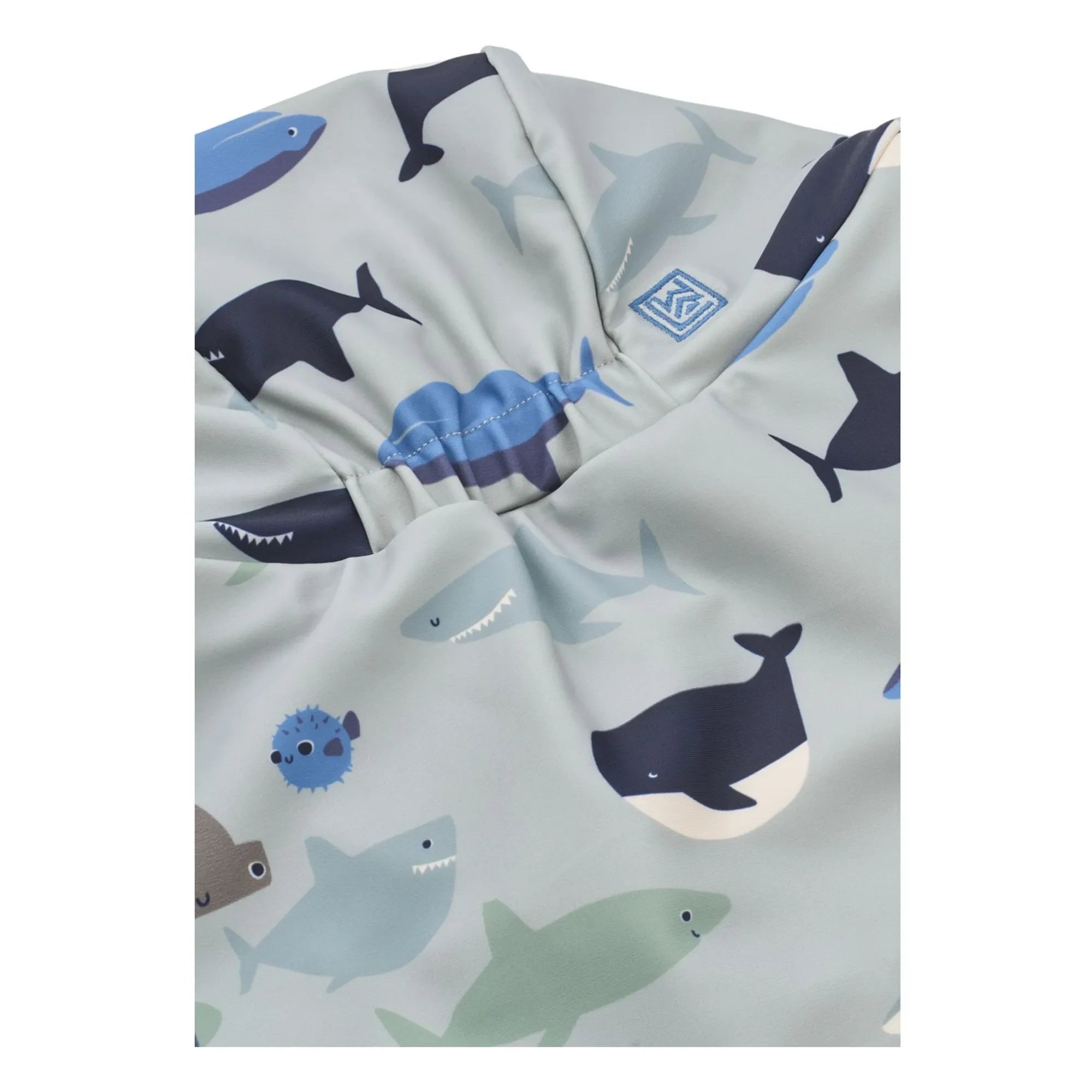 Liewood - Cecilia Sharks UV-Schutz Mütze | Grau blau