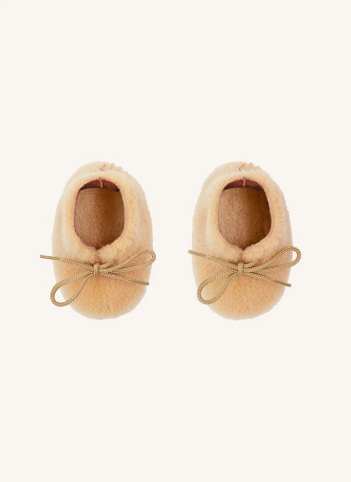 ILDA'S Schafe - Merinowoll-Schafsfell Hausschuhe - Babykollektion | Beige