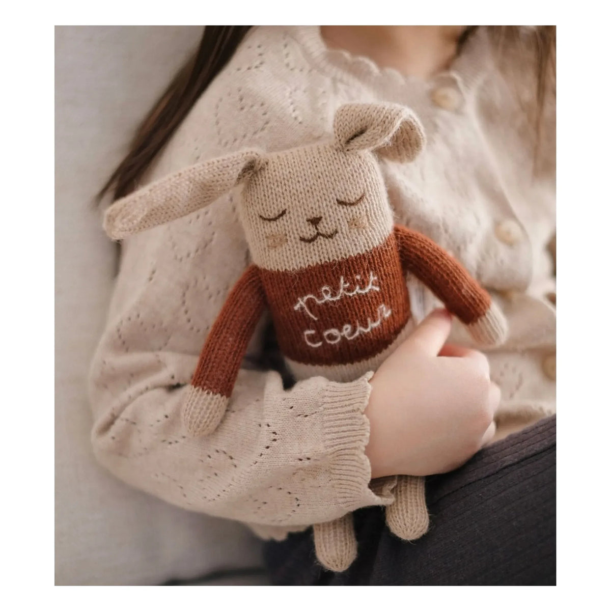 Main Sauvage – Kaninchen Kuscheltier Little Heart | Beige
