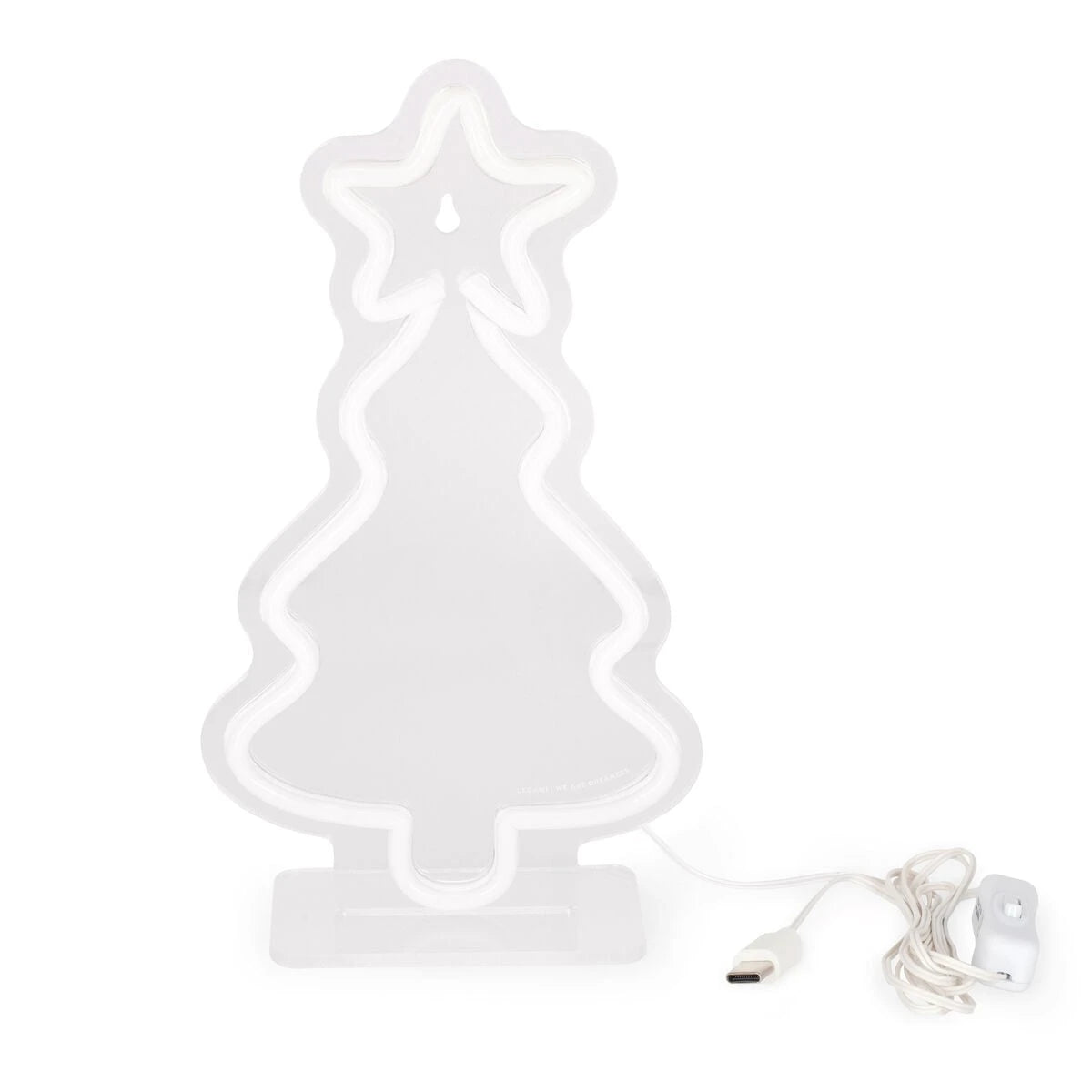 Legami - Neon-Effekt LED Lampe - Weihnachtsbaum - Es ist ein Zeichen