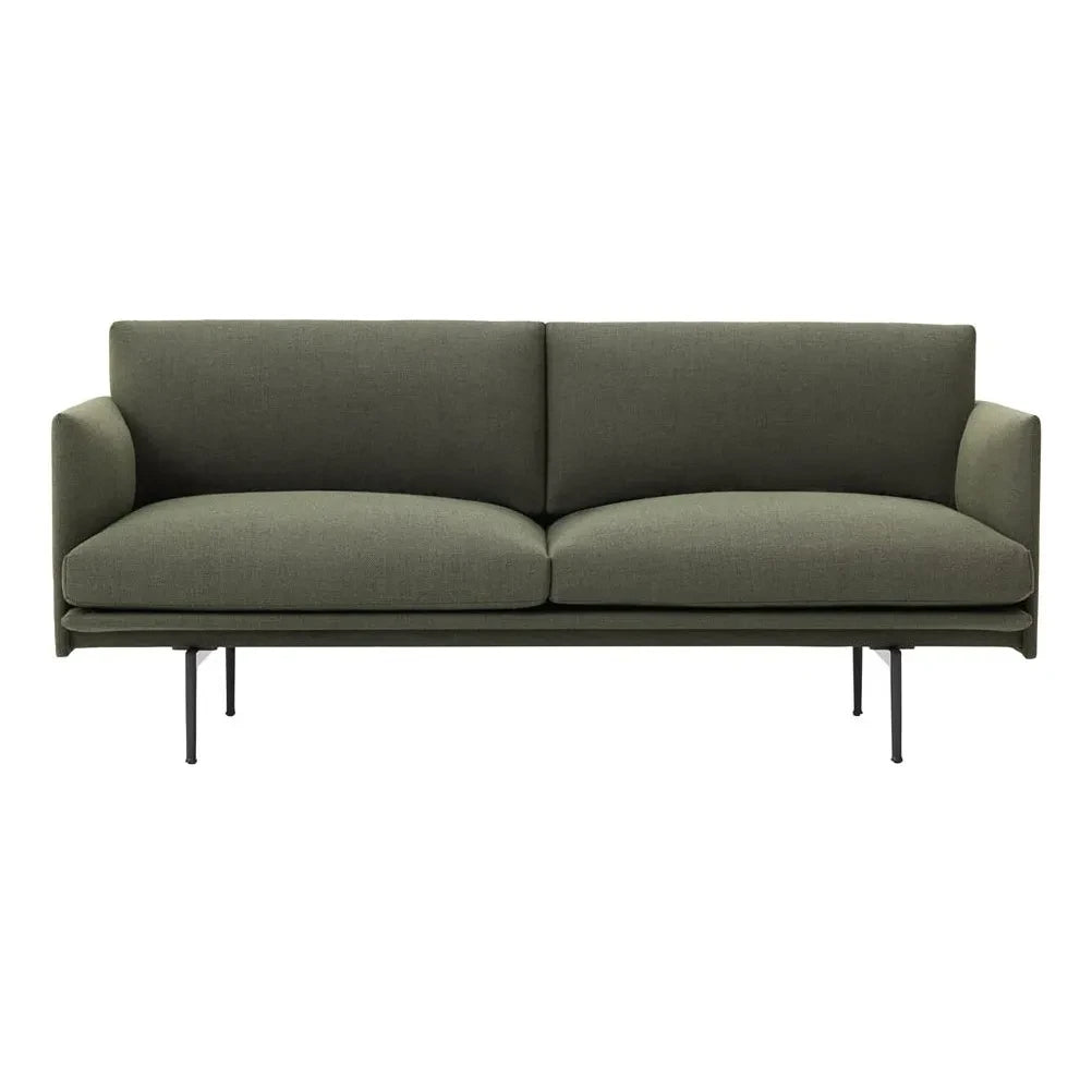 Muuto - Outline 2-Sitzer Sofa | Grün