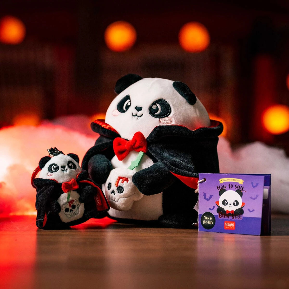Legami - Cadılar Bayramı Panda Peluş Anahtarlık "Bam-Boo!" - Süper Yumuşak Mini