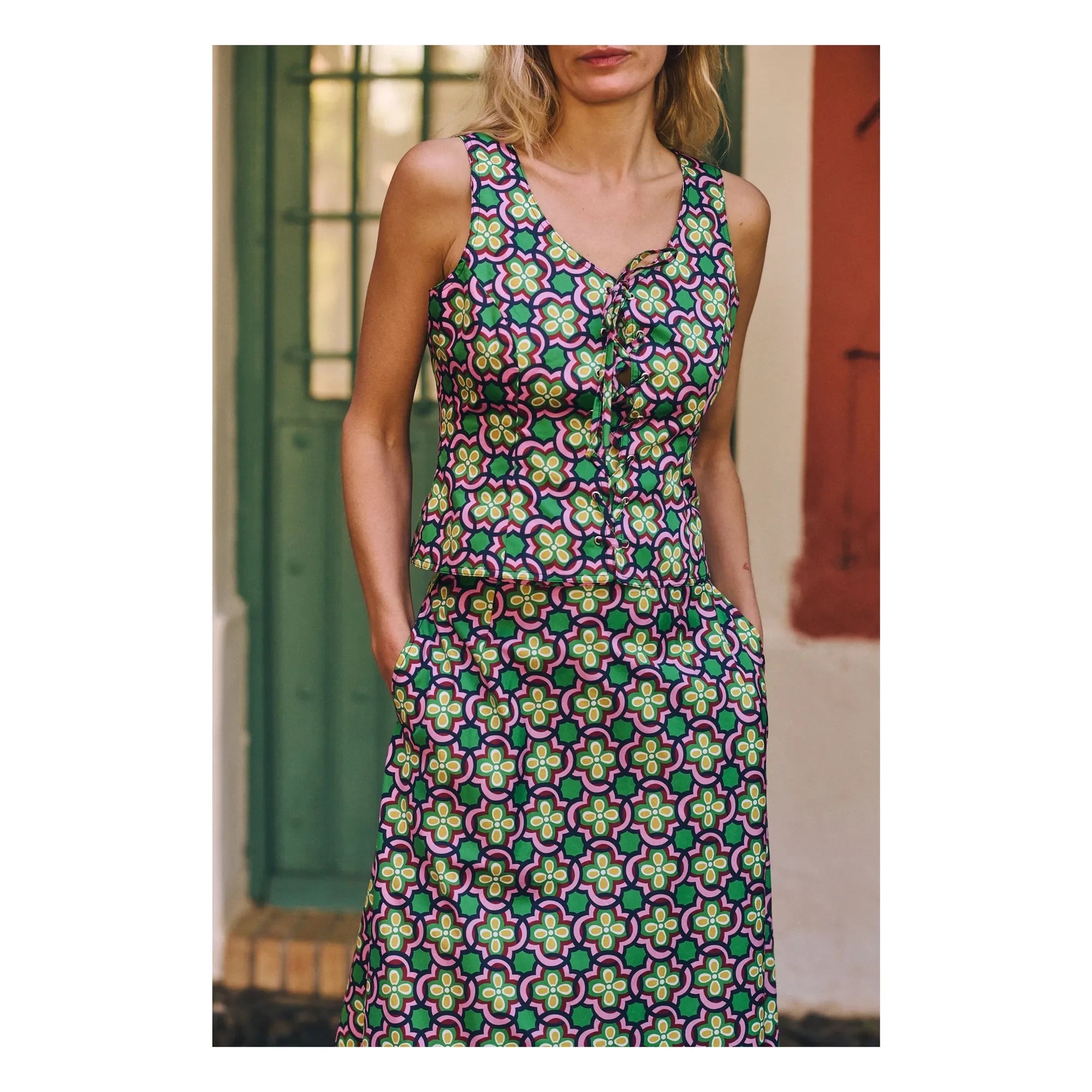 Maria de la Orden - Bowen Baumwoll-Top | Rosa
