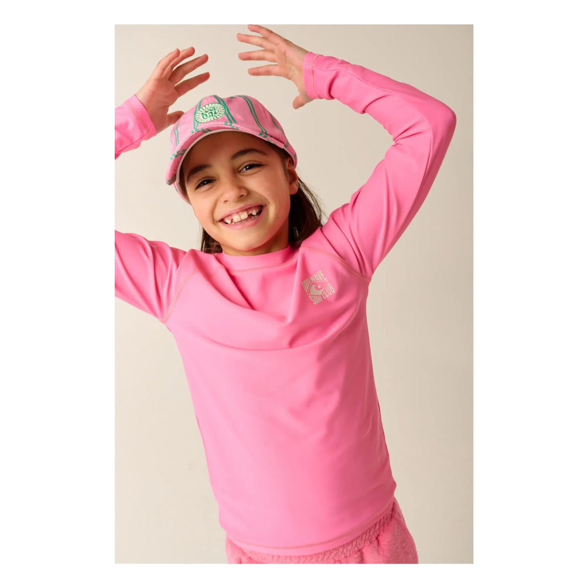 Tumble N'Dry – Gestreifte Mütze „Good Day“ | Rosa