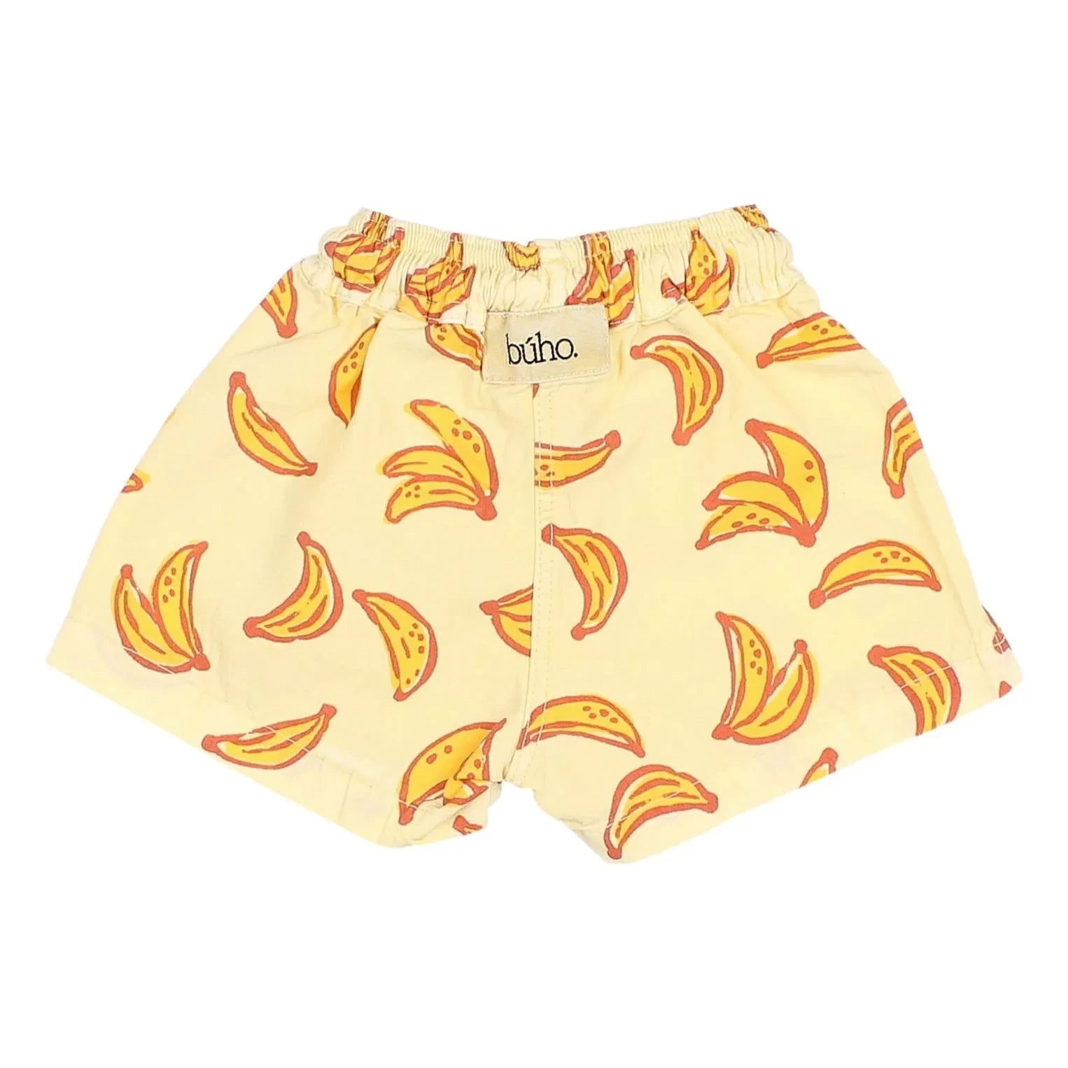 Búho - Badehose aus Bio-Baumwolle mit Bananenmuster | Gelb