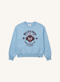 Finger in der Nase - Alma Sweatshirt | Hellblau