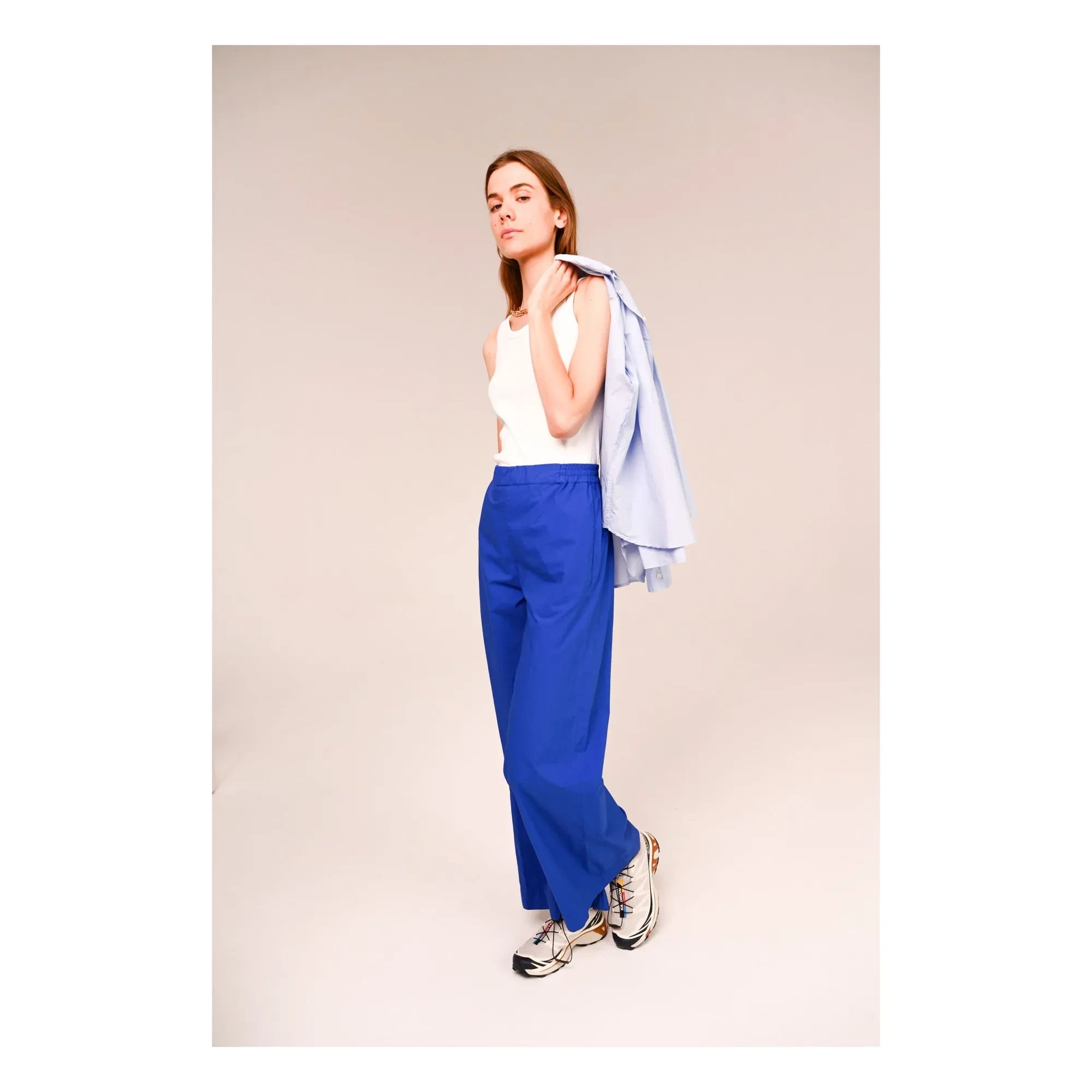 Sacrécoeur - Lola Magna Popeline Hose | Blau