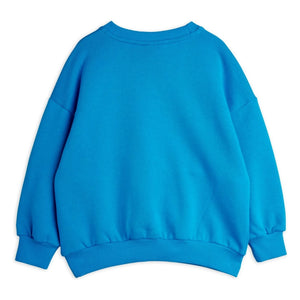 Mini Rodini - Panther Sweatshirt aus Bio-Baumwolle | Azurblau