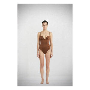 Vanessa Sposi - Vanessa Sposi X Laura Brown: Balonett Badeanzug | Schokolade